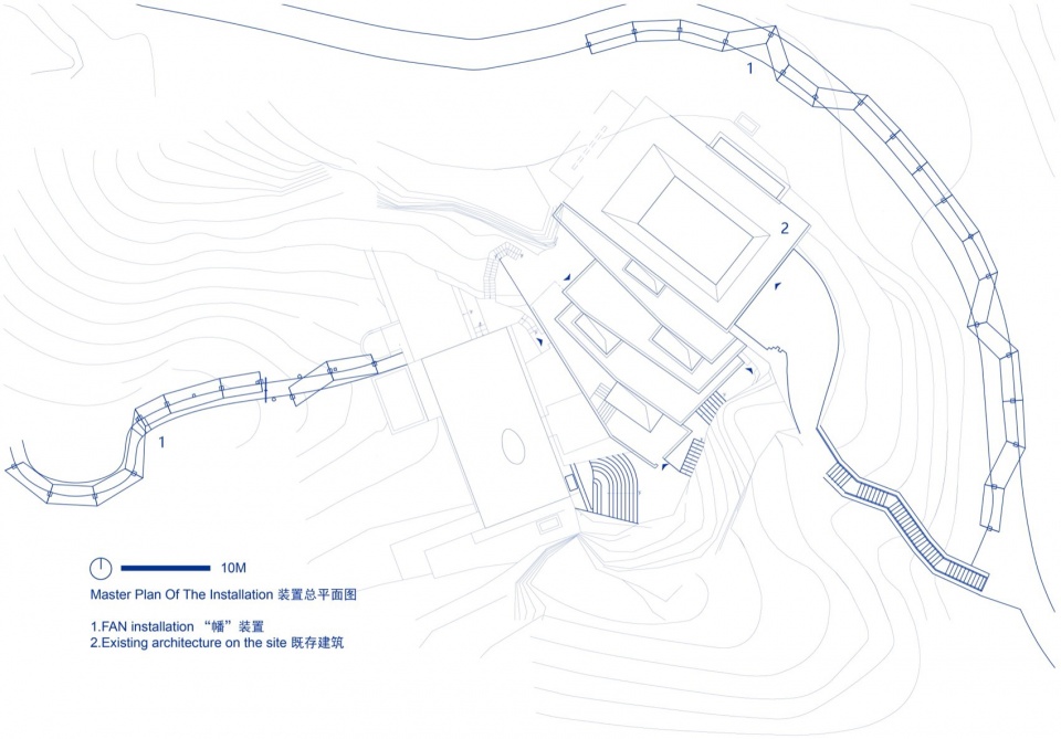 Outdoor Exhibition Installation Of The JIANGS in Jinshanling