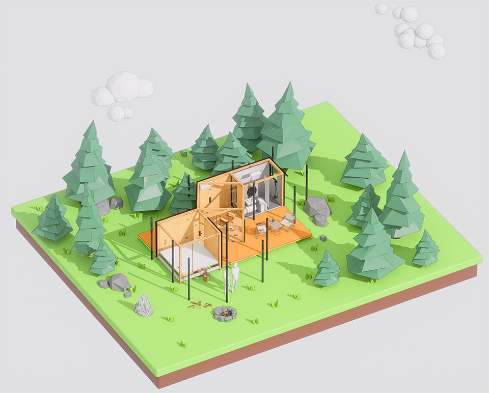 wild home 118 the cabin of palette by wiki world advanced architecture lab
