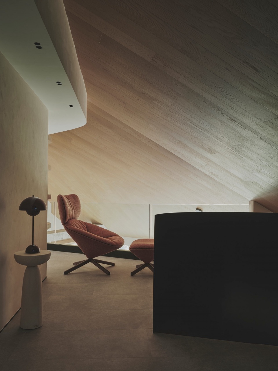 curved attic by destudio