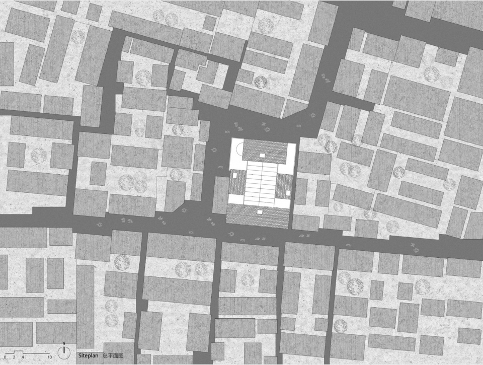 Tiled roof courtyard by Beijing Jimei Survey and Design Co Ltd