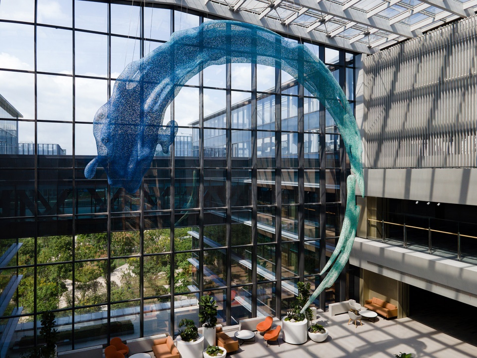 alibaba global headquarters visitor center artwork by liling art design studio