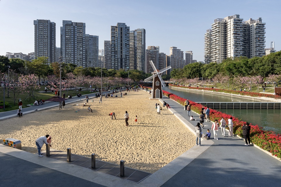 shenzhen houhai river park by hope design