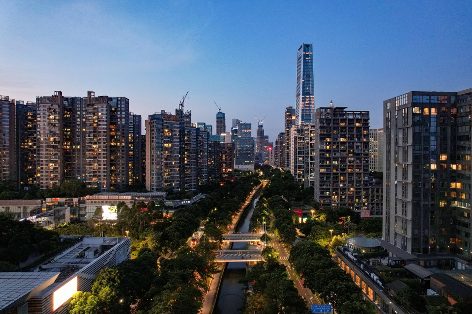 shenzhen houhai river park by hope design