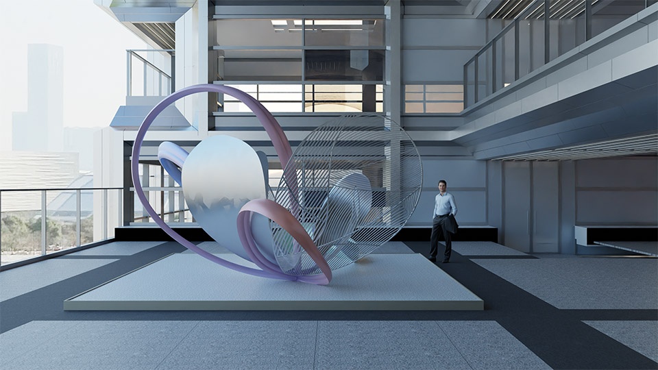 alibaba global headquarters visitor center artwork by liling art design studio