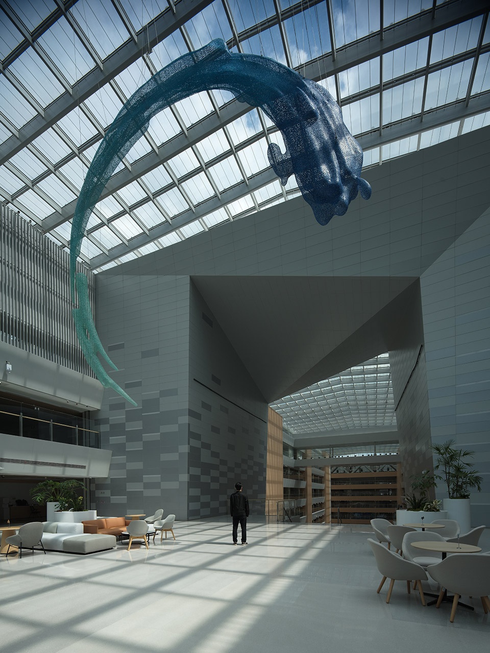 alibaba global headquarters visitor center artwork by liling art design studio