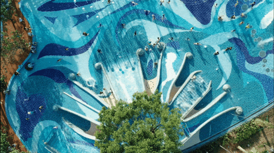 spring woods dino water island by z t studio