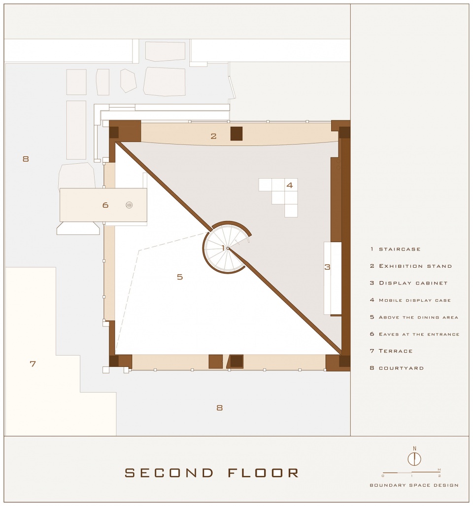 Plan analysis chart 平面分析图 2 chifan restaurant by boundary space design