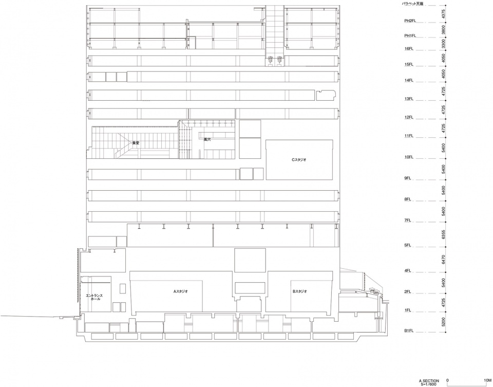 SECTION A asahi broadcasting corporation by kkaa
