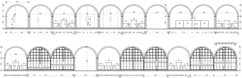 拱圈立面图runyang innovation center design by dansu design