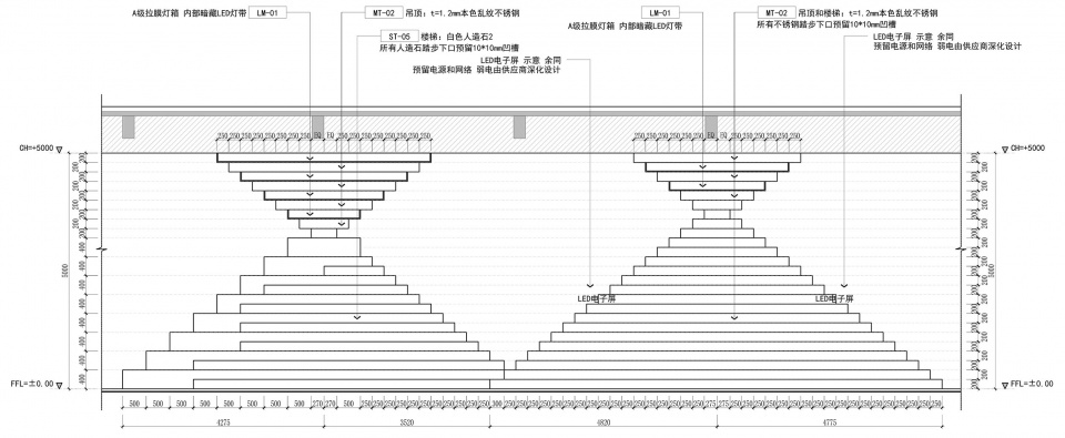 金字塔展台立面图runyang innovation center design by dansu design