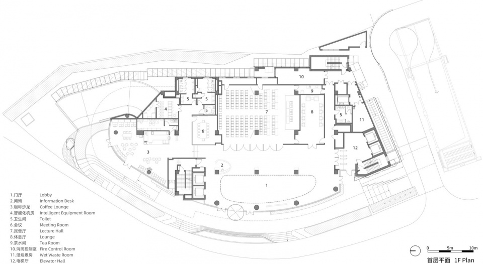 the North Building of Modern Architectural Design Building