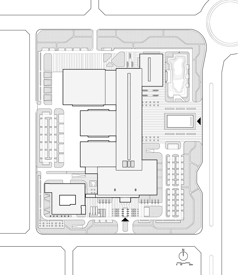 yellow river delta agricultural product trading service center by uad