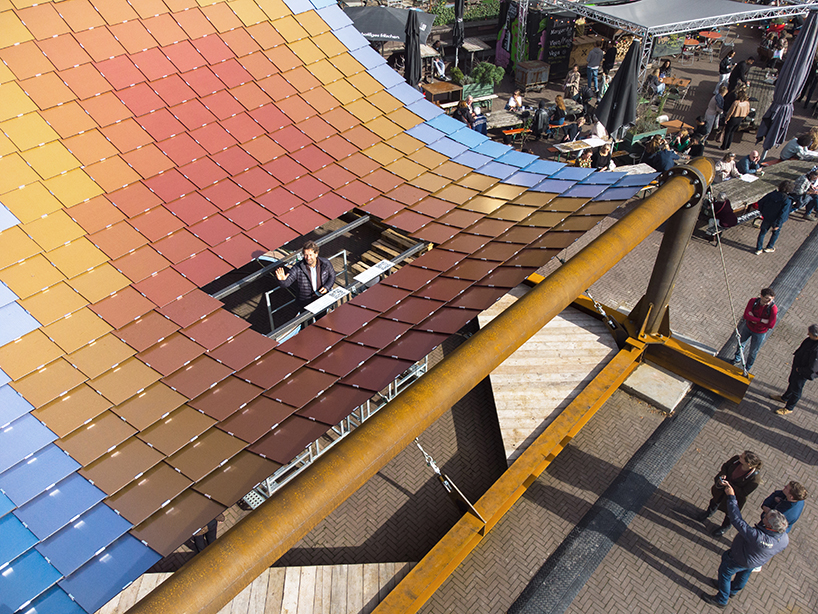 solar pavillion of dutch design week by v8 architects marjan van aubel studio