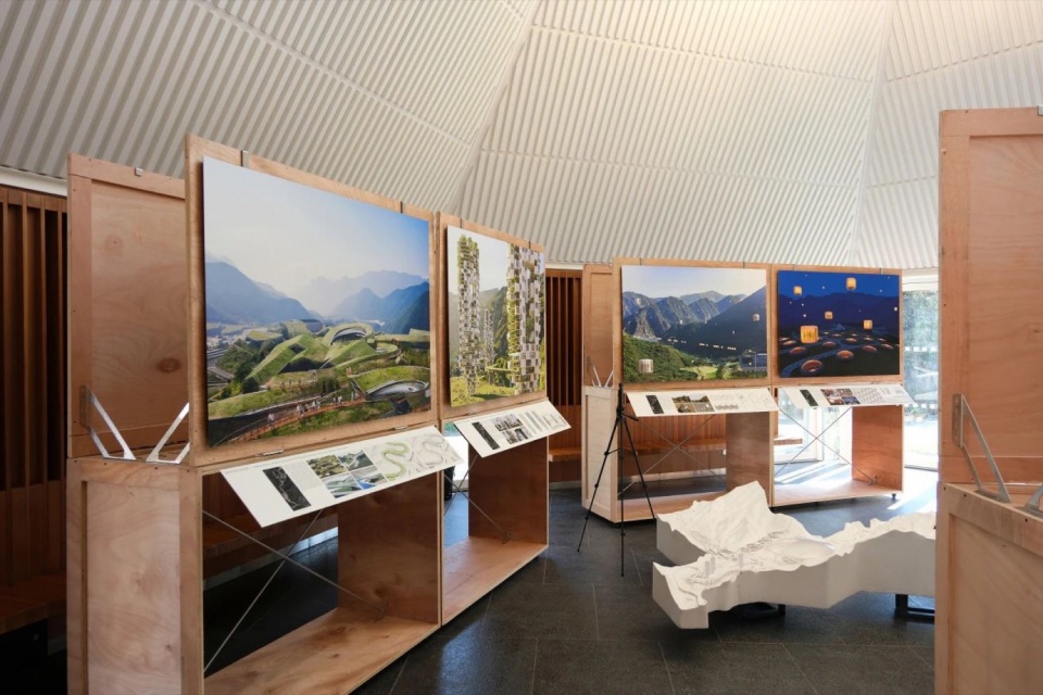 ATELIER LI XINGGANG Integrated Geometry and Poetic Scenery Yanqing Olympic Park 2062 The Interaction between Technology and Poetry