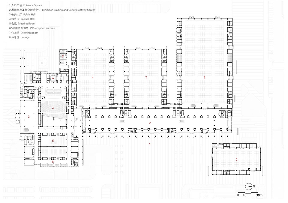 yellow river delta agricultural product trading service center by uad