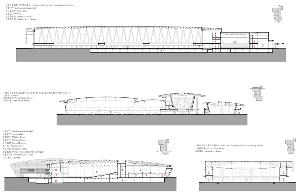 yellow river delta agricultural product trading service center by uad