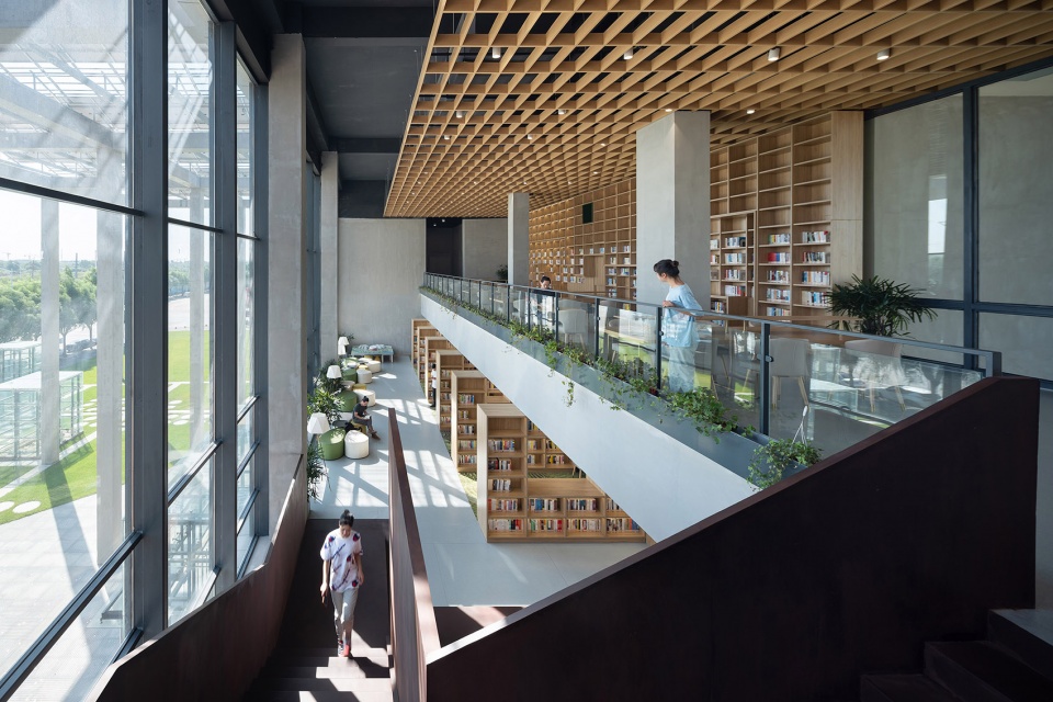 community center of baishadao financial town china by urbanus