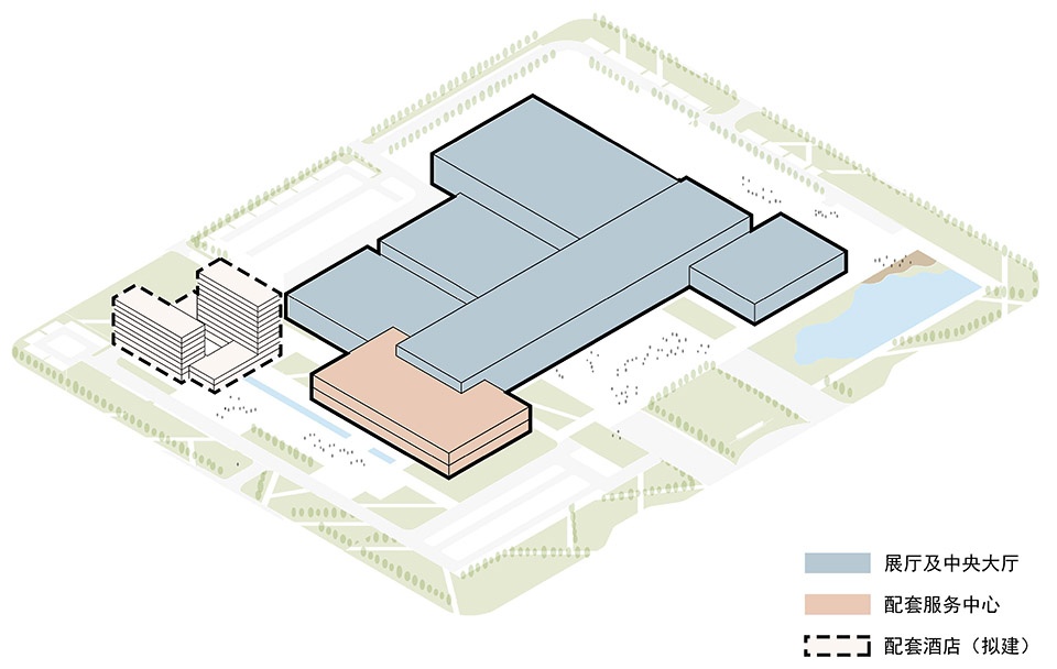 yellow river delta agricultural product trading service center by uad