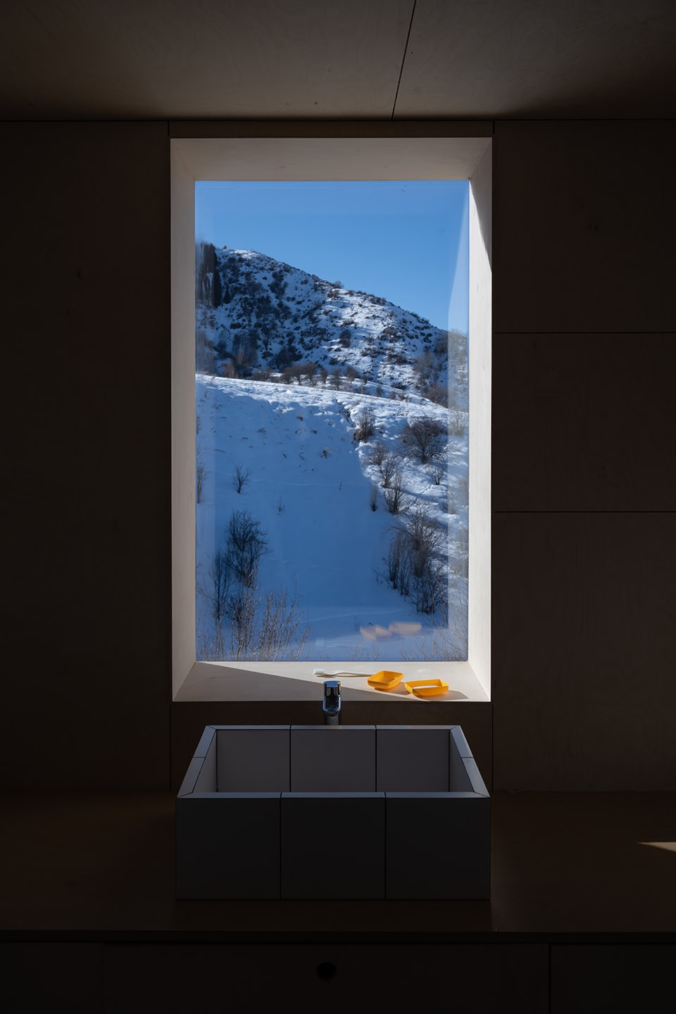 aum cabins amid mountainscape in kazakhstan by arthur kariev architects