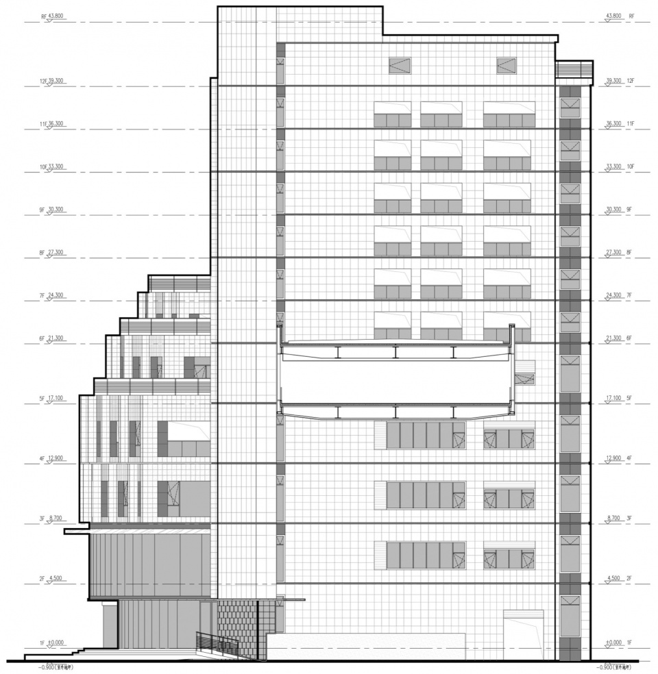 the North Building of Modern Architectural Design Building