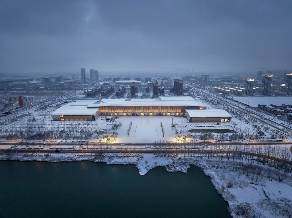 yellow river delta agricultural product trading service center by uad