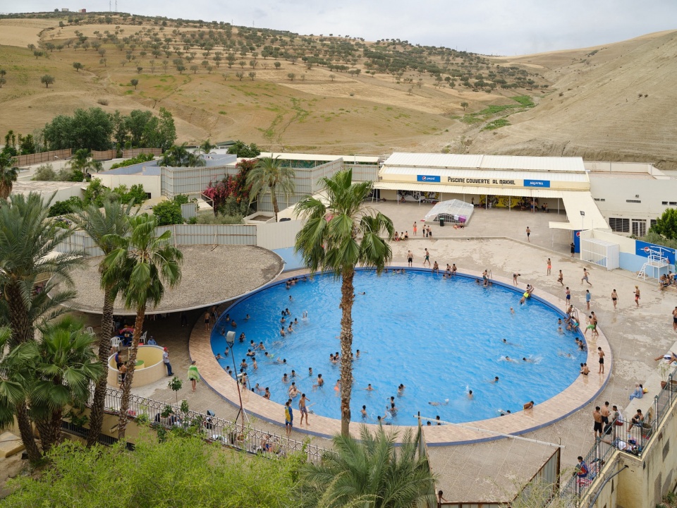 . Aziza Chaouni Sidi Harazem Bath Complex Rehabilitation 2019–ongoing. © Aziza Chaouni. Photo Youness Bounhar