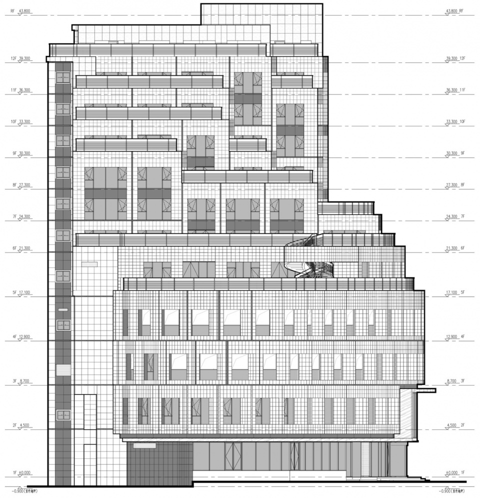 the North Building of Modern Architectural Design Building