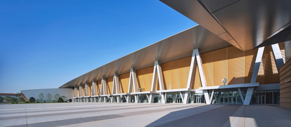 yellow river delta agricultural product trading service center by uad