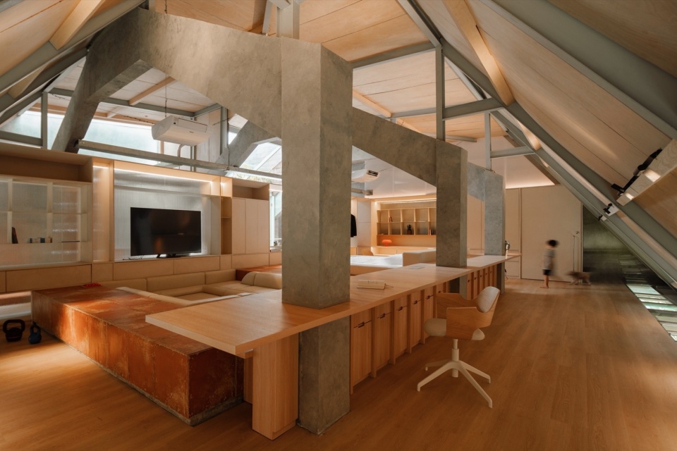 Attic Above Garden by RAD ar