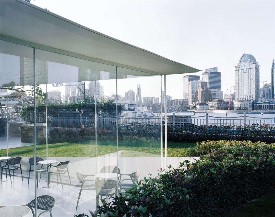 waiting lounge of oriental pearl cruise dock by atelier z
