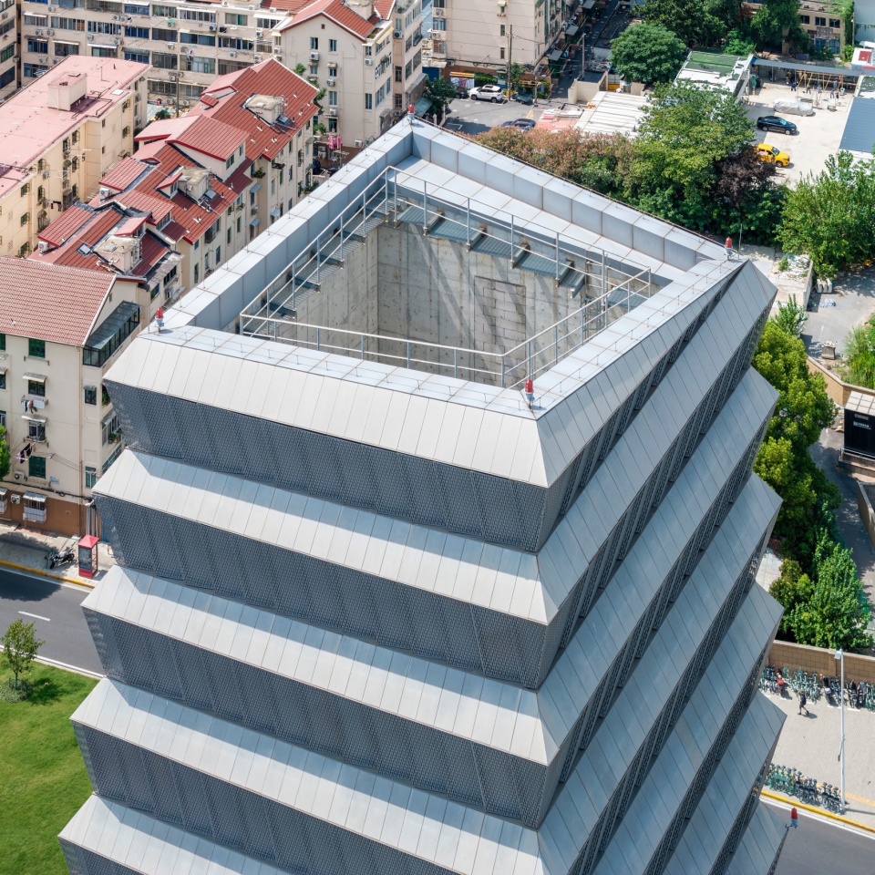 Ventilation Tower at Dongfang Road of East West Passageway and Ventilation Shaft of Pudong Avenue Station on Metro Line 14 Pudong Shangha...