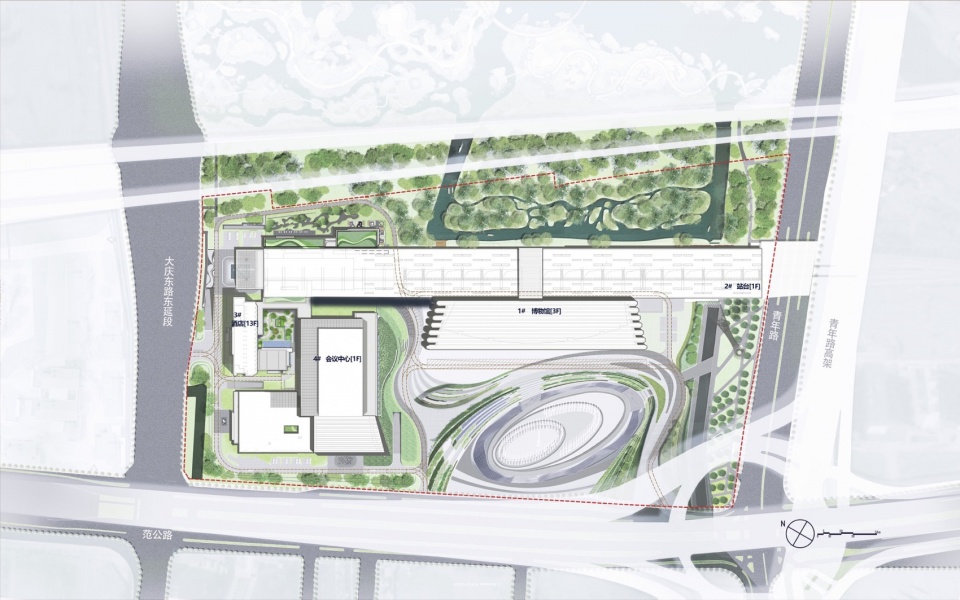 China Yellow Sea Wetlands Museum Railway Park by DuShe Architectural Design Co Ltd Shanghai