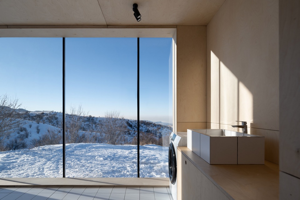 aum cabins amid mountainscape in kazakhstan by arthur kariev architects
