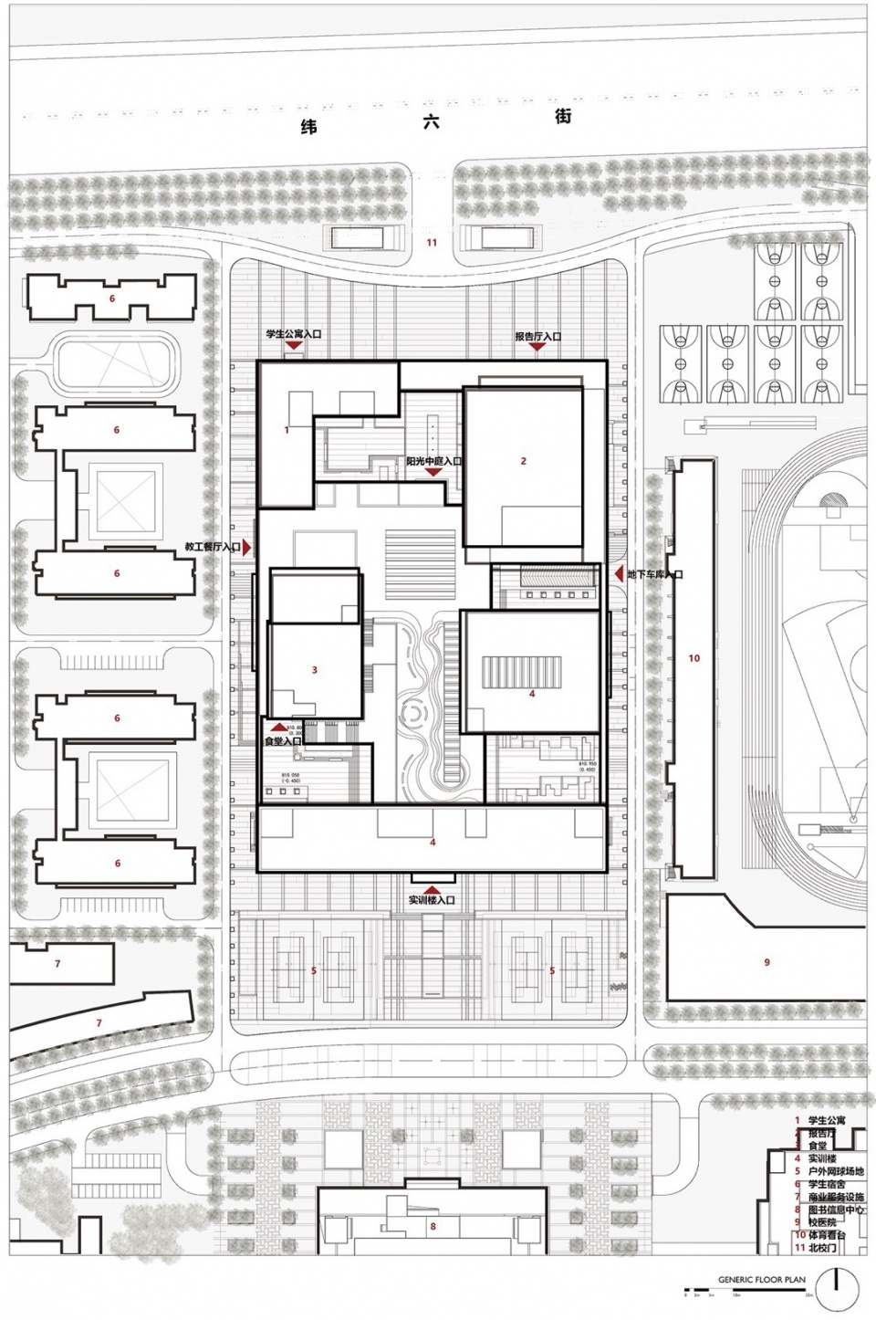 Taiyuan Normal University Teacher Education Training Center by Architectural Design Research Institute of SCUT Taozhi Studio