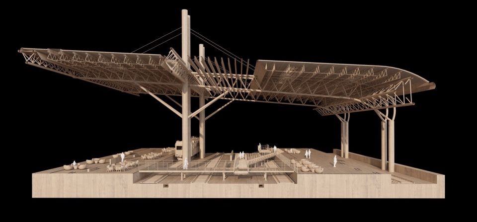 China Yellow Sea Wetlands Museum Railway Park by DuShe Architectural Design Co Ltd Shanghai