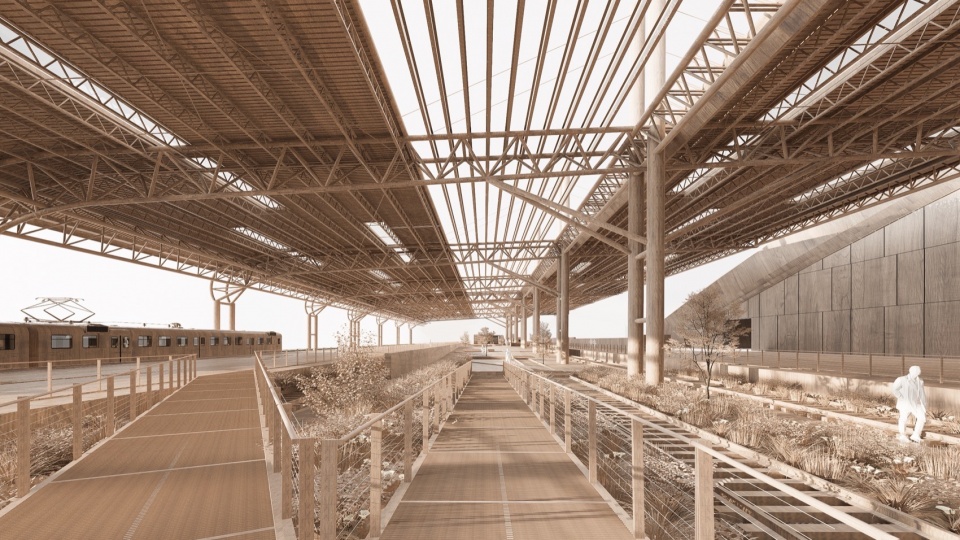 China Yellow Sea Wetlands Museum Railway Park by DuShe Architectural Design Co Ltd Shanghai