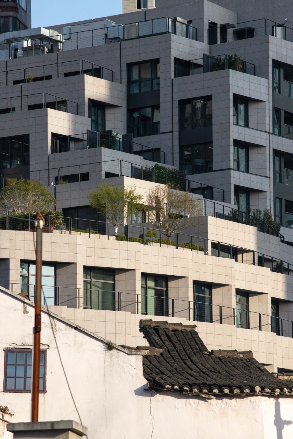 the North Building of Modern Architectural Design Building