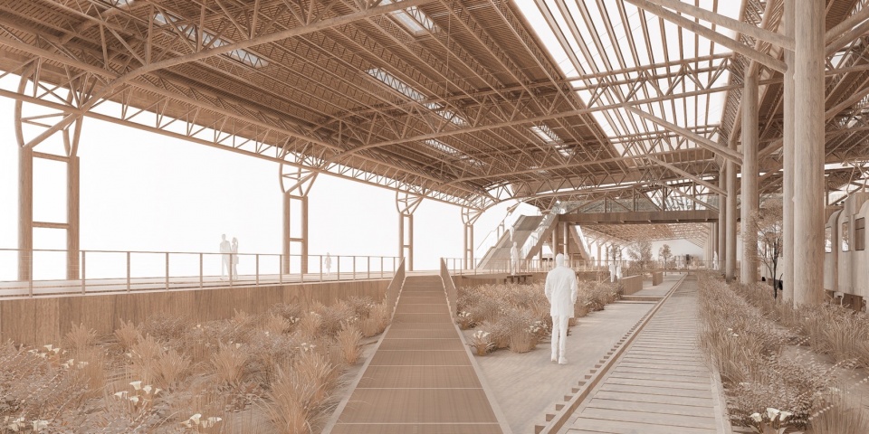 China Yellow Sea Wetlands Museum Railway Park by DuShe Architectural Design Co Ltd Shanghai