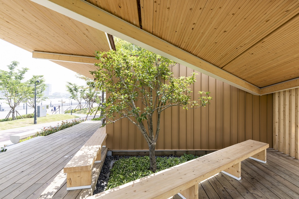 river view service kiosk east bund shanghai by atelier z
