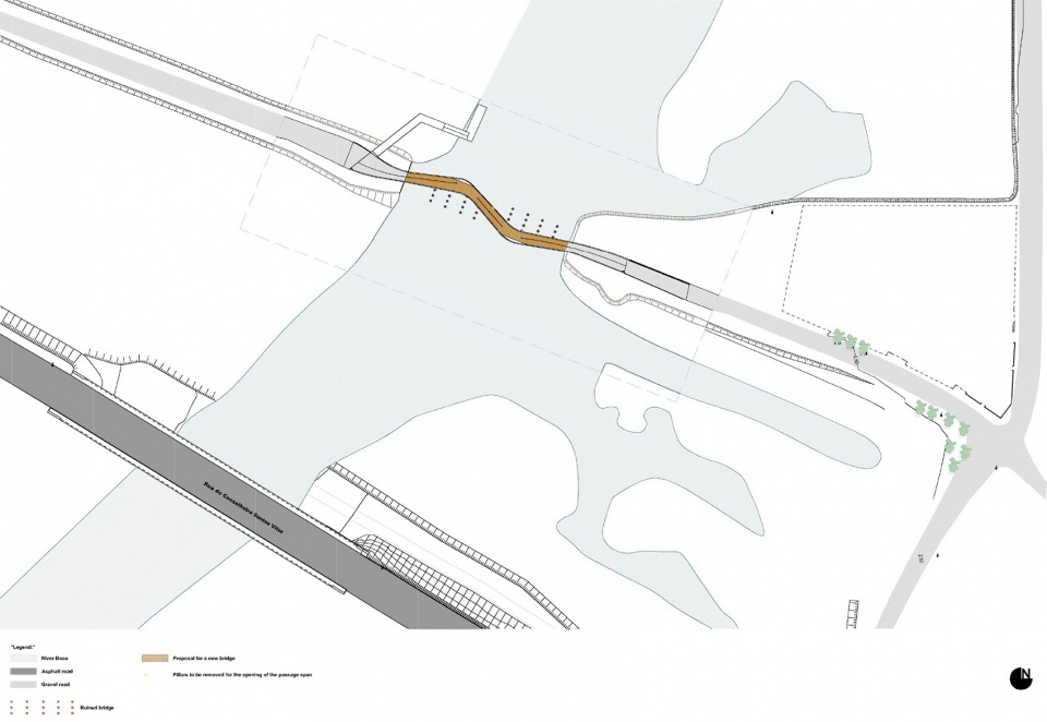 Pedestrian and Cycling Crossing Over the Fareja Bridge by Romulo Neto Arquitetos