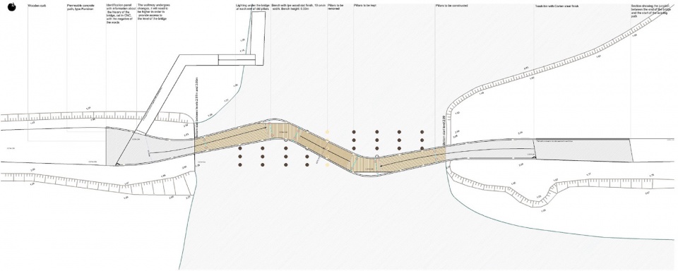 Pedestrian and Cycling Crossing Over the Fareja Bridge by Romulo Neto Arquitetos