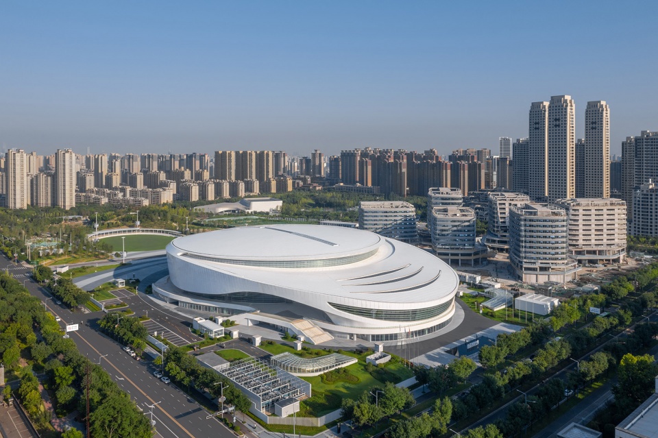 xian qujiang sports complex by aedas
