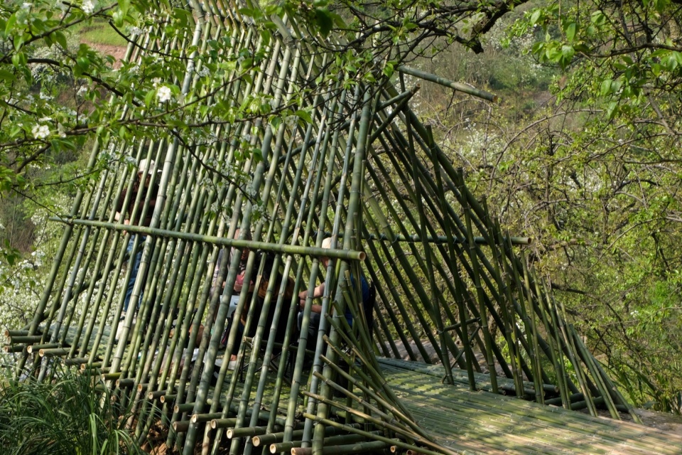 若隐若现轻围护 ©小隐建筑 Petal Pavilion
