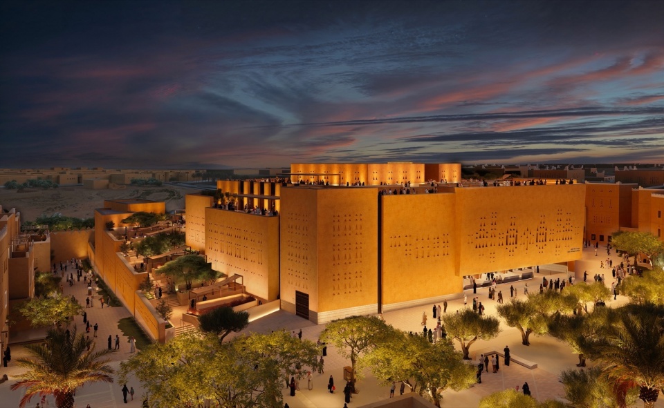 Asaan the Misk Heritage Museum in Diriyah – construction has now begun by Zaha Hadid Architects