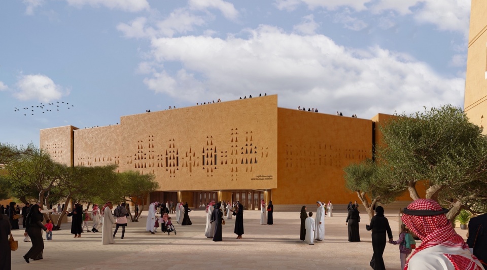 Asaan the Misk Heritage Museum in Diriyah – construction has now begun by Zaha Hadid Architects