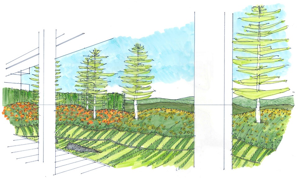 sanya aranya courtyard of ninefold mountains by yoshiki toda landscape