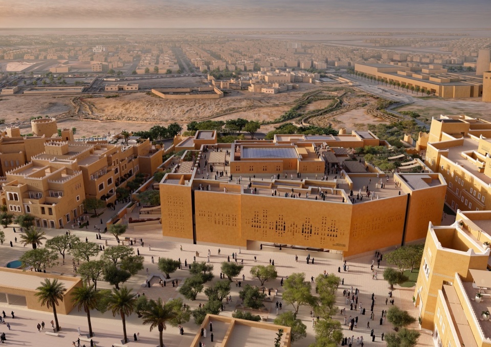 Asaan the Misk Heritage Museum in Diriyah – construction has now begun by Zaha Hadid Architects