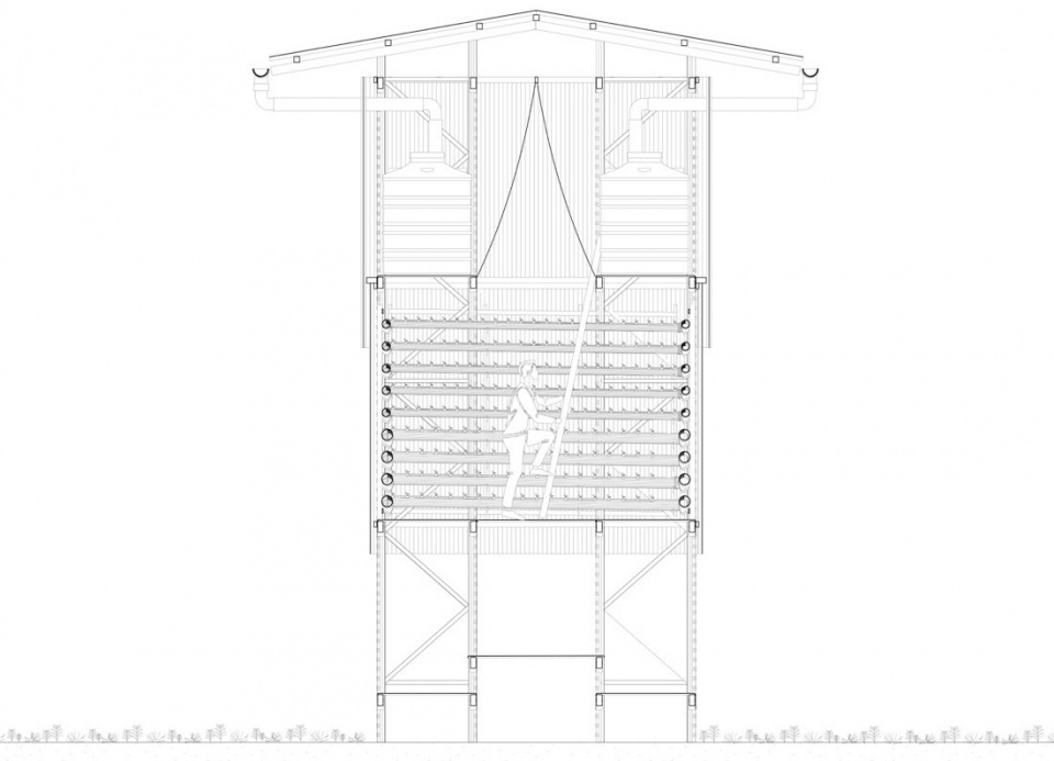 A low tec Hydroponics Module by Alsar Atelier