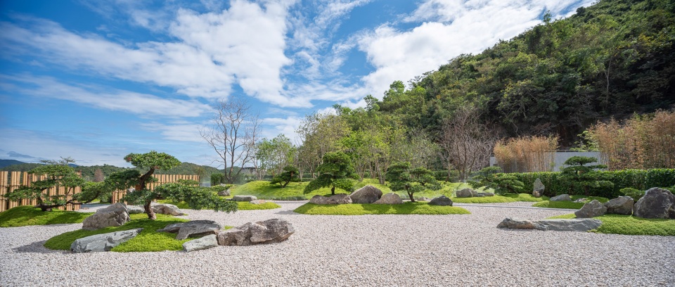 sanya aranya courtyard of ninefold mountains by yoshiki toda landscape