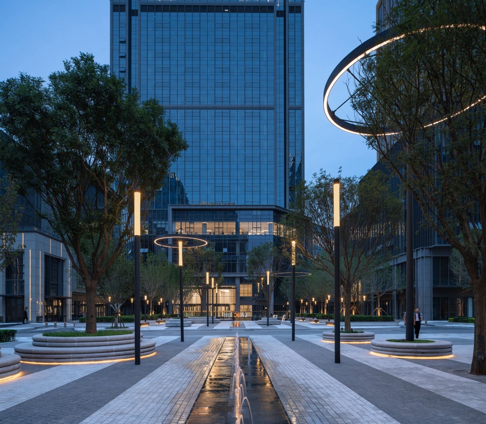 rongchuang office tower plaza by ballistic architecture machine bam